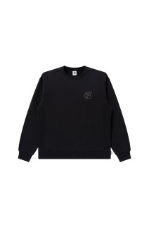 RHINESTONE B EMBLEM CREW SWEAT / BLACK (BEPSS25CS11)