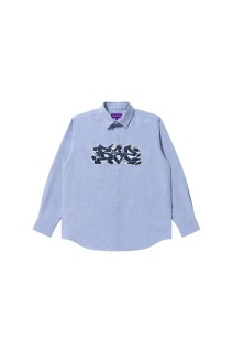 URBAN ARROWS PATCHED OXFORD SHIRT / BLUE (BEPSS25TP08)