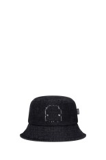 OG LABEL PATCHED DENIM BUCKET HAT / BLACK (BEPSS25AC17)
