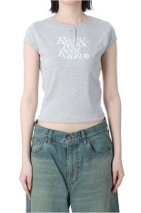 CAP SLEEVE T-SHIRT -GREY(RR251TP001)