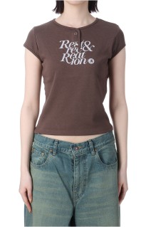 CAP SLEEVE T-SHIRT -SKY BLUE(RR251TP001)