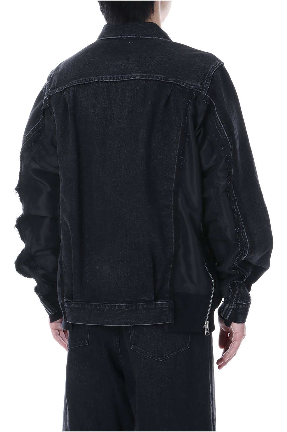 Denim x Nylon Twill Jacket - BLACK 001 (SCM-204) | セレクト