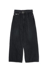 WASHED DENIM DP WIDE PANTS / INDIGO (242XBNH-PTM04