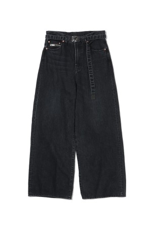 Wide Denim Pants - BLACK 001 (SCM-208) | セレクトショップ