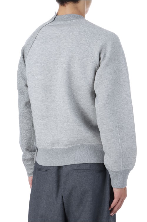 Wool Knit x Sponge Sweat Blouson - L/GRAYxL/GRAY (SCM-250