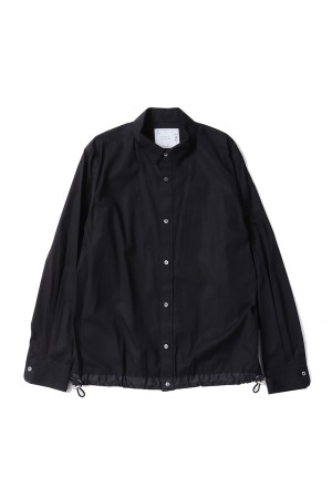 Sacai Cotton Poplin Shirt SCM-241 サイズ2 Cotton Poplin Shirt - BLACK 001 (SCM-241) | セレクトショップ