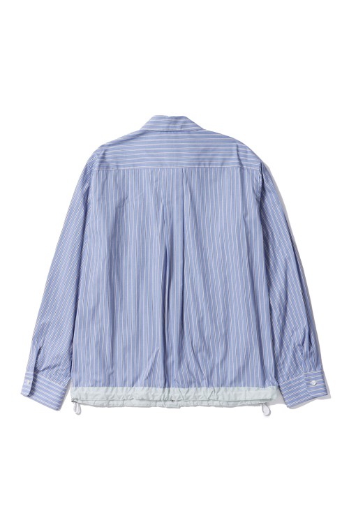 Cotton Poplin Shirt - L/BLUE STRIPE 458 (SCM-241) | セレクト