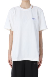 NECK SLIT POINT TOP IN WHITE - WHITE (KM2434TS006M)
