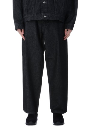 5 Pocket Denim Baggy Pants / Black (CTE-25S104)