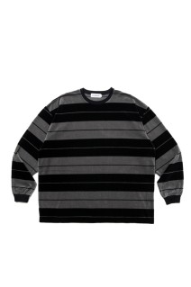 Velour Border L/S Tee / Black (CTE-25S327)