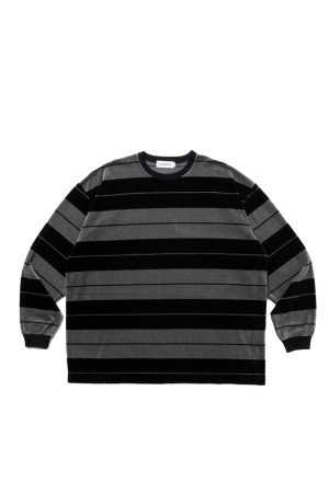 Velour Border L/S Tee / Black (CTE-25S327)