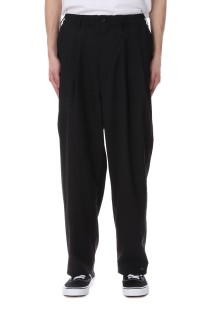 T/W 2 Tuck Easy Pants / Black (CTE-25S101-PLAIN)