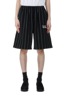 Allover Print Open End Yarn Sweat Easy Shorts / Black (CTE-25S124)