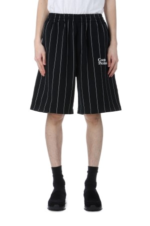 Allover Print Open End Yarn Sweat Easy Shorts / Black (CTE-25S124)