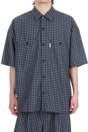 T/W Work S/S Shirt / Gingham Check (CTE-25S402-CHECK)