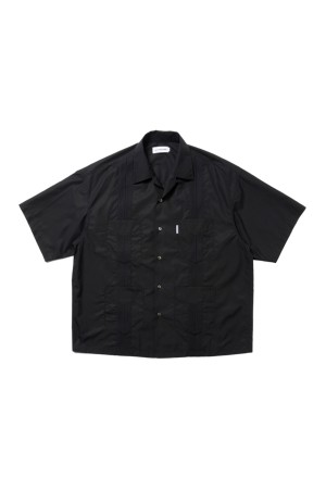 120/2 Typewriter Cuba S/S Shirt / Black (CTE-25S408)