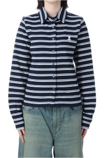 STRIPE JERSEY SHIRT -WHITE (RR251ST001)