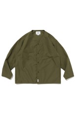 WCPO 01 / LS / COTTON. BROADCLOTH. TEXTILE / GREEN (251TQDT