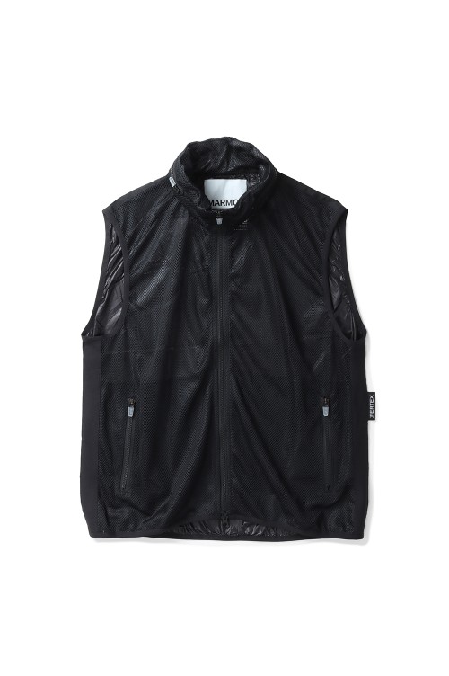 トップス UNIVERSAL PRODUCTS 24SS PERTEX VEST 3 PERTEX FLONT MESH COMBI VEST / BLACK (25SS-L3-03) | セレクト