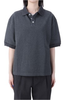 WIDE POLO SHIRT - WHITE (25MMSCU09)
