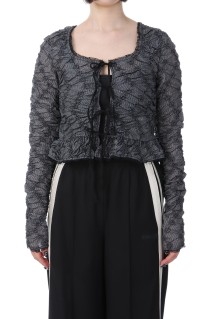 Flower Shirring Tops - BLACK (21251315305)