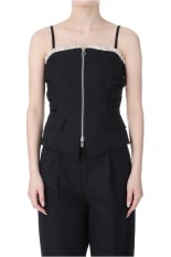 Ruffle Layered Bustier - BLACK (31251315901)