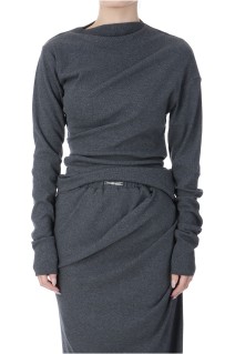 Twisted Top - CHARCOAL GRAY (31251416101)