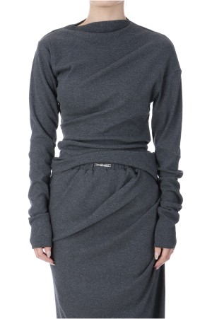 Twisted Top - CHARCOAL GRAY (31251416101)