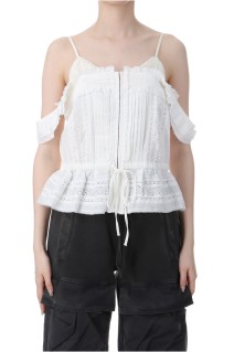 Cotton Lace Bustier - WHITE (31251316102)