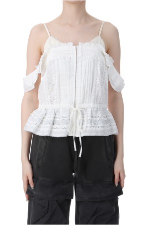 Cotton Lace Bustier - WHITE (31251316102)