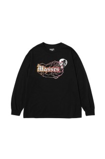 T-SHIRT L/S SKULL THUNDER / BLACK