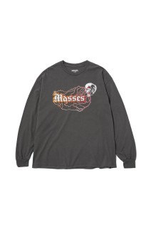 T-SHIRT L/S SKULL THUNDER / CHARCOAL