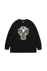 T-SHIRT L/S CROSS HAND / BLACK