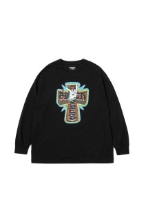 T-SHIRT L/S CROSS HAND / BLACK