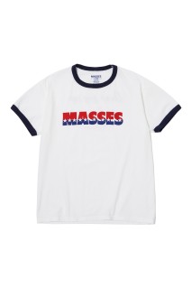 RINGER T-SHIRT STAR / WHITExNAVY