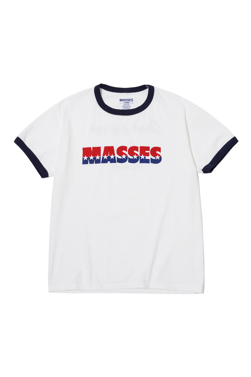 RINGER T-SHIRT STAR / WHITExNAVY | セレクトショップ
