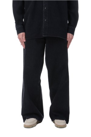 WIDE FIT DENIM PANT / BLACK (P003)