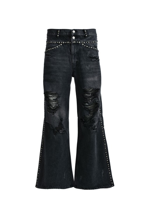 BREATH BADHOP SUICIDE STUDS デニムショーツ