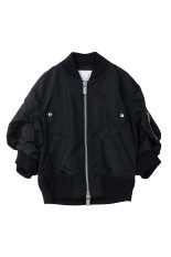 Cotton Gabardine x Nylon Twill Jacket - BLACK 001 (25-07671