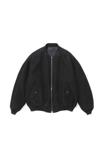 Cotton Moleskin Padding Jacket - BLACK (25AAP-01-23)