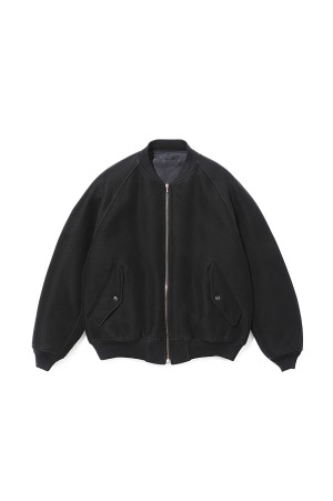 Cotton Moleskin Padding Jacket - BLACK (25AAP-01-23)