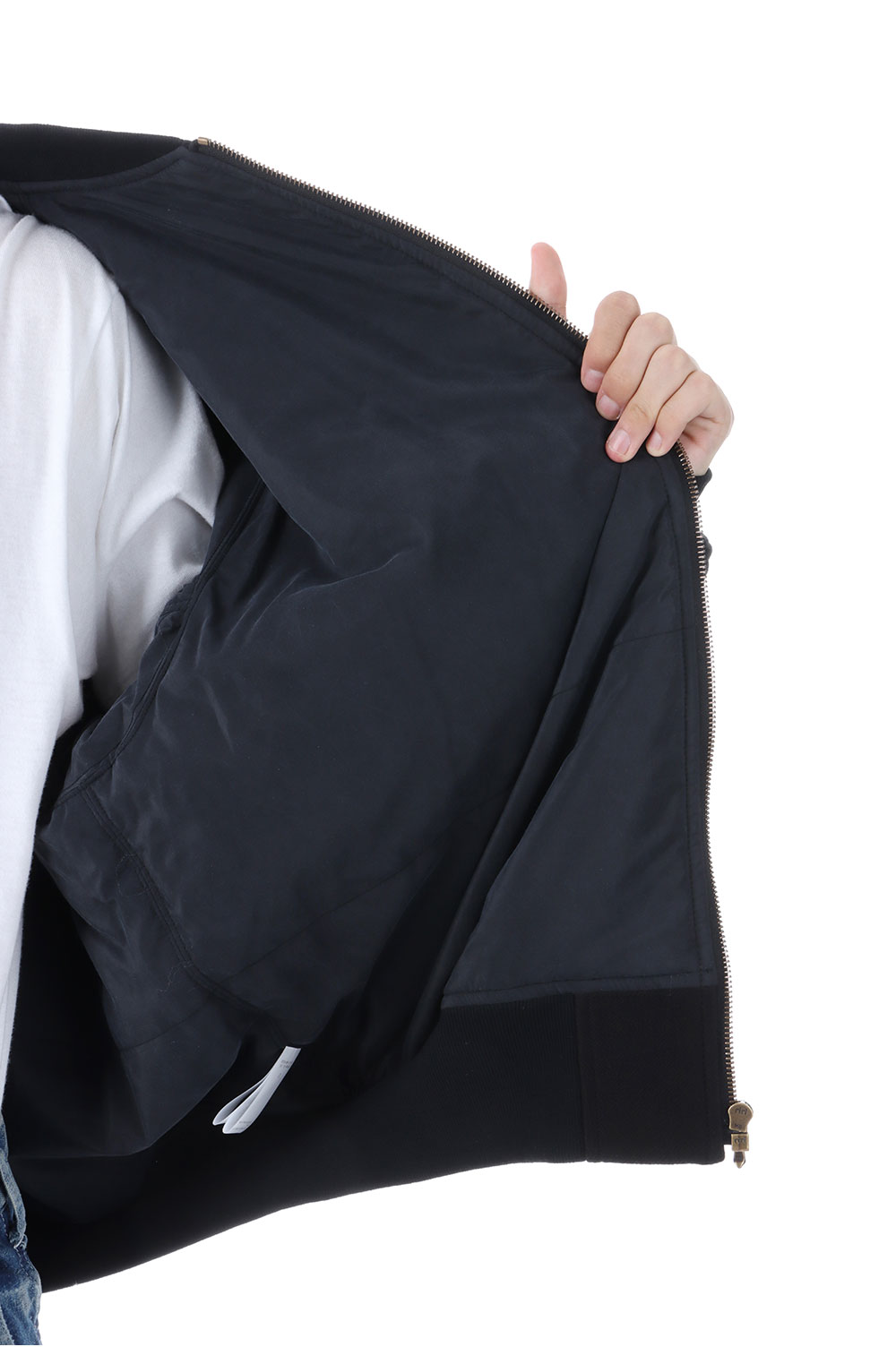 Cotton Moleskin Padding Jacket - BLACK (25AAP-01-23) | セレクト