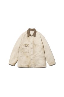 Vintage Silk Hemp Coverall Jacket - BEIGE (25AAP-01-53)