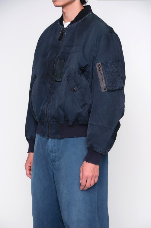 US.NAVYWEPフライングジャケット Vintage Silk Flight Jacket - NAVY (25AAP-01-26) | セレクトショップ
