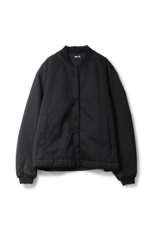 Vintage Silk Bomber Jacket - BLACK (25AAP-01-27)