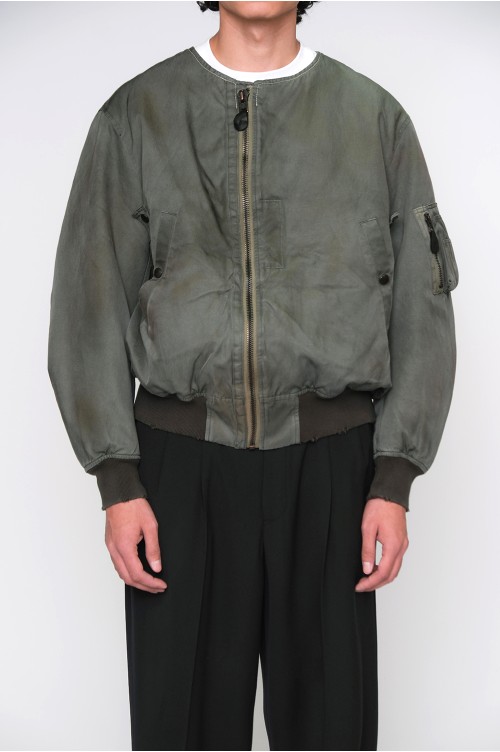Vintage Silk Flight Custom Jacket - SAGE (25AAP-01-28) | セレクト