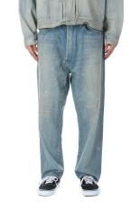 No.37 Washed Wide Denim Pants - BLEACH (25AAP-04-40)