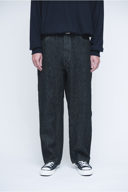 Washed Denim Wide Pants - INDIGO (AP-4001) | セレクトショップ