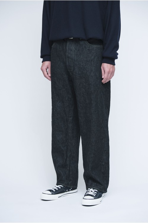 Washed Denim Wide Pants - INDIGO (AP-4001) | セレクトショップ