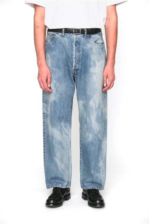 No.37 Washed Wide Denim Pants - INDIGO (25AAP-04-16